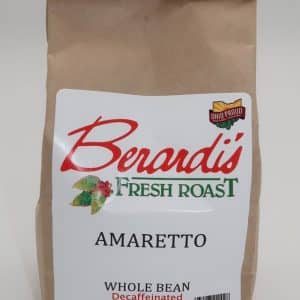 Berardi's Fresh Roast Amaretto Whole Bean Decaffeinated Coffee 8oz Bag