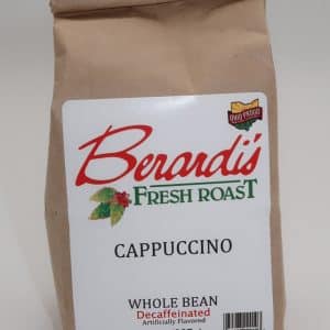 Berardi's Fresh Roast Cappuccino Whole Bean Decaffeinated Coffee 8oz Bag