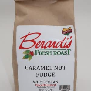 Berardi's Fresh Roast Caramel Nut Fudge Whole Bean Decaffeinated Coffee 8oz Bag
