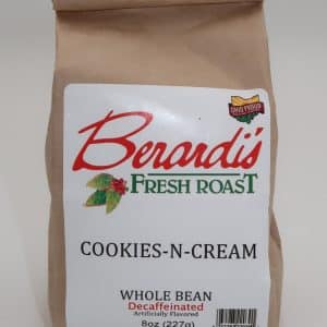 Berardi's Fresh Roast Cookies-N-Cream Whole Bean Decaffeinated Coffee 8oz Bag