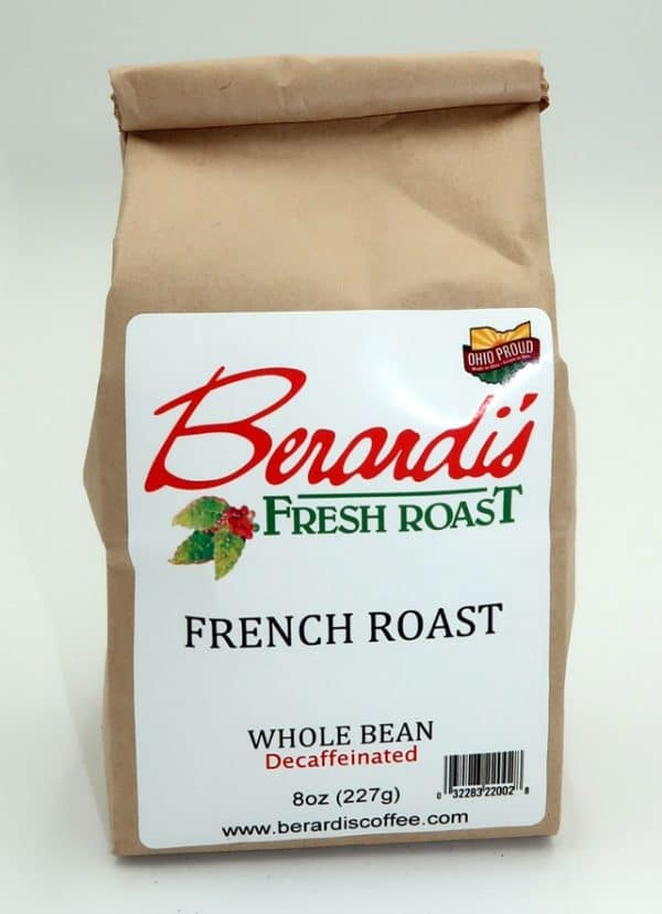 Berardi's Fresh Roast French Roast Whole Bean Decaffeinated Coffee 8oz Bag