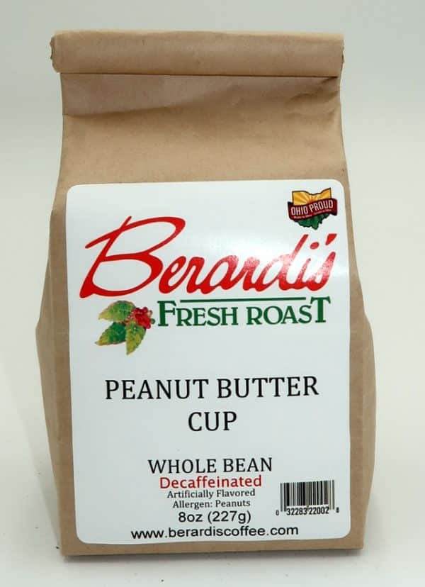Berardi's Fresh Roast Peanut Butter Cup Whole Bean Decaffeinated Coffee 8oz Bag