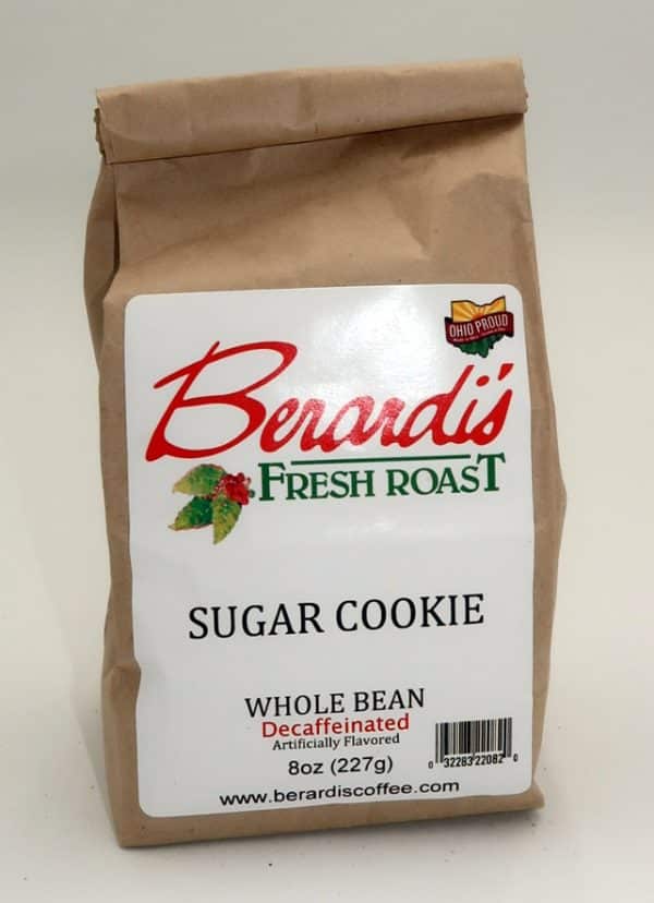 Berardi's Fresh Roast Sugar Cookie Whole Bean Decaffeinated Coffee 8oz Bag