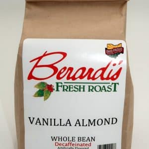Berardi's Fresh Roast Vanilla Almond Whole Bean Decaffeinated Coffee 8oz Bag