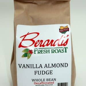 Berardi's Fresh Roast Vanilla Almond Fudge Whole Bean Decaffeinated Coffee 8oz Bag