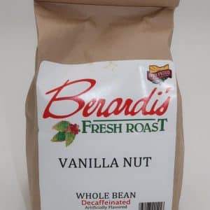 Berardi's Fresh Roast Vanilla Nut Whole Bean Decaffeinated Coffee 8oz Bag