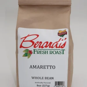 Berardi's Fresh Roast Amaretto Whole Bean Coffee 8oz Bag