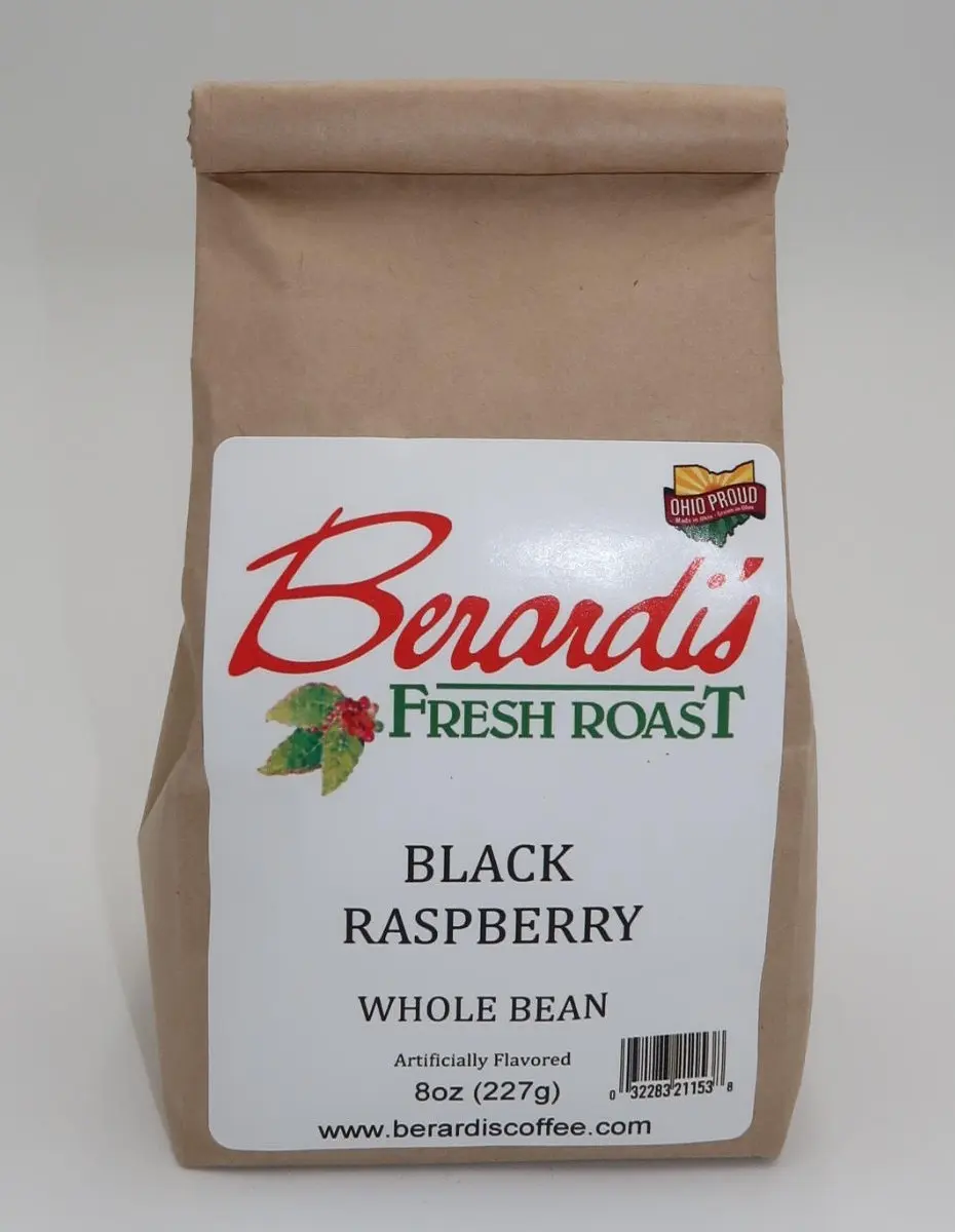 Berardi's Fresh Roast Black Raspberry Whole Bean Coffee 8oz Bag