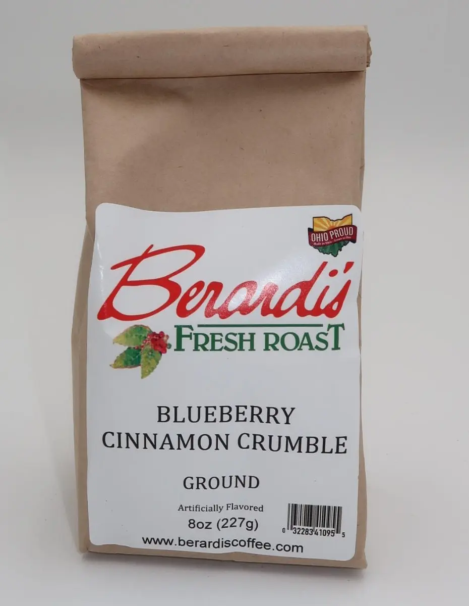Berardi's Fresh Roast Blueberry Cinnamon Crumble Ground Coffee 8oz Bag