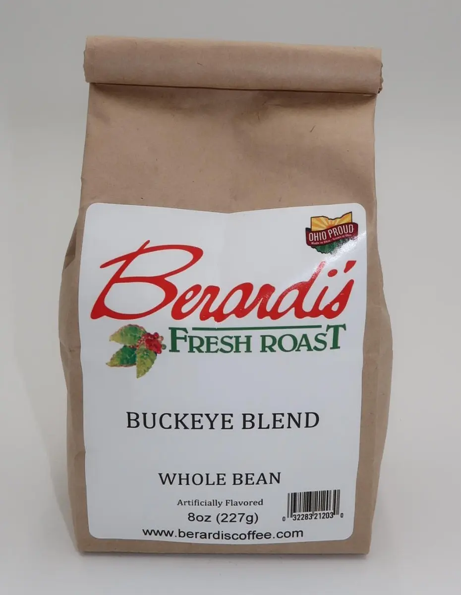 Berardi's Fresh Roast Buckeye Blend Whole Bean Coffee 8oz Bag