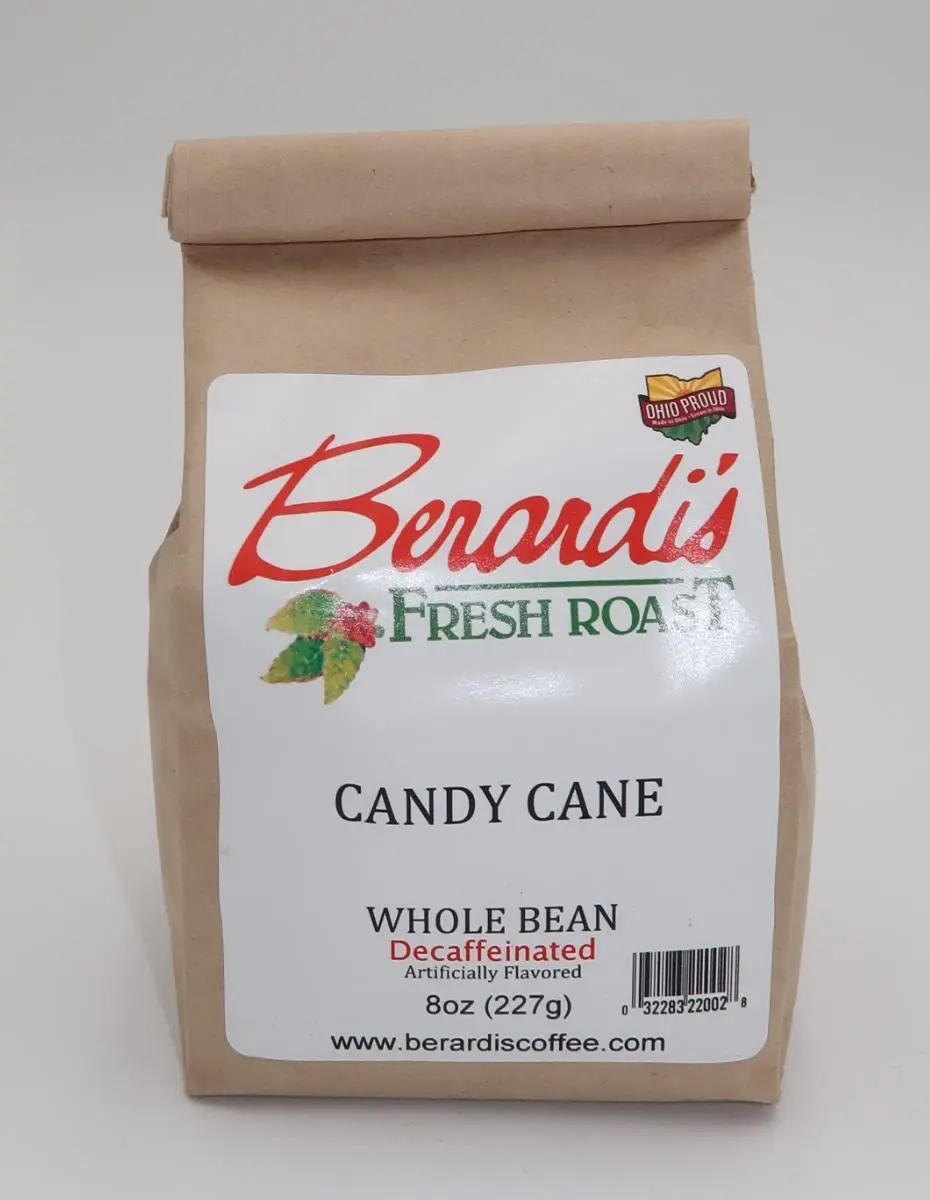 Berardi's Fresh Roast Candy Cane Whole Bean Coffee 8oz Bag