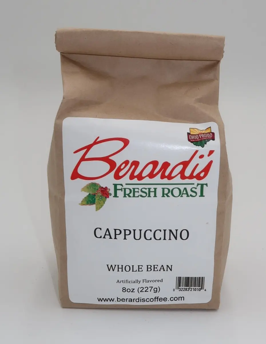 Berardi's Fresh Roast Cappuccino Whole Bean Coffee 8oz Bag