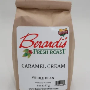 Berardi's Fresh Roast Caramel Cream Whole Bean Coffee 8oz Bag