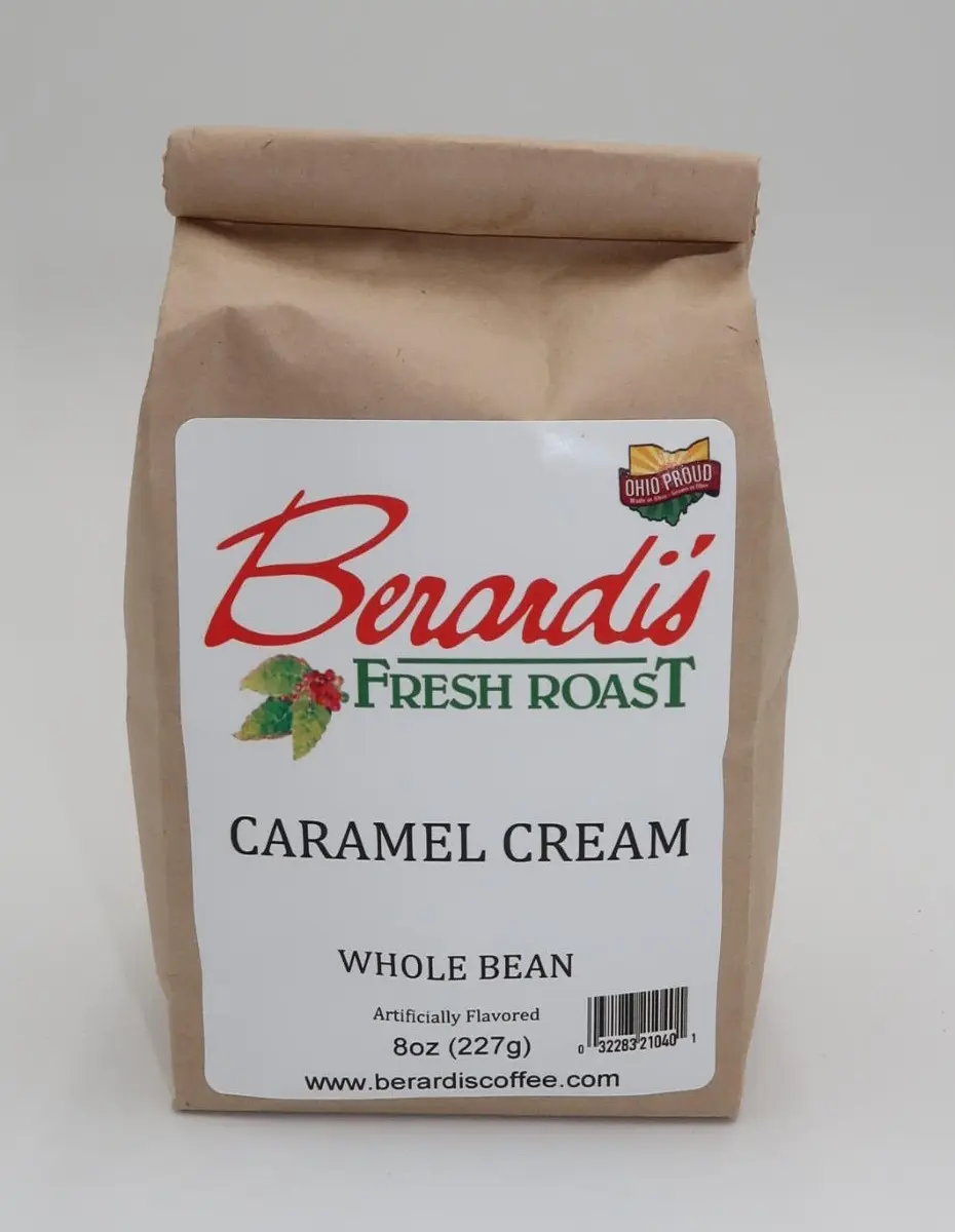 Berardi's Fresh Roast Caramel Cream Whole Bean Coffee 8oz Bag