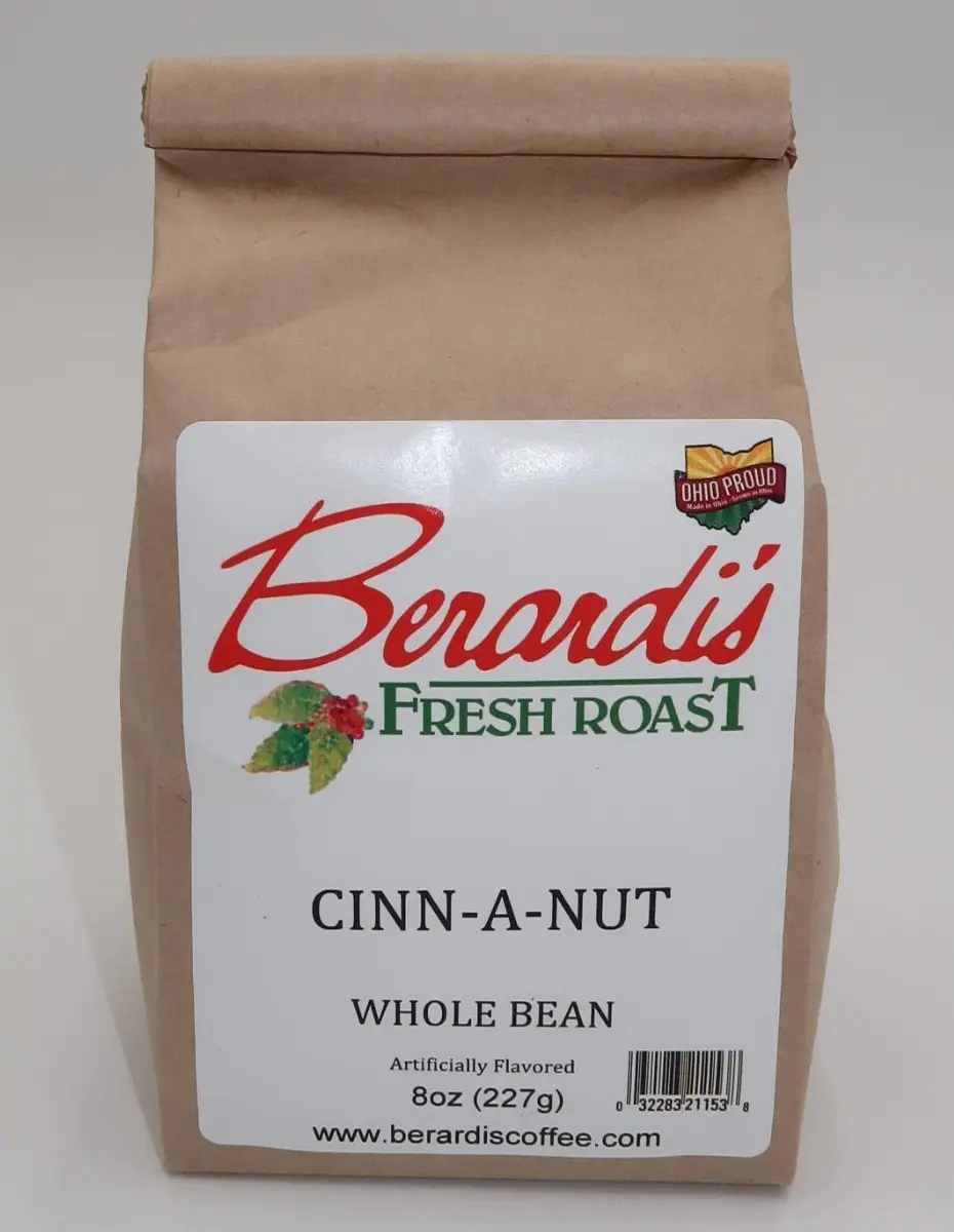 Berardi's Fresh Roast Cinn-A-Nut Whole Bean Coffee 8oz Bag
