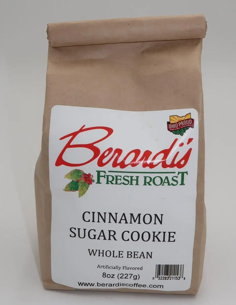 Berardi's Fresh Roast Cinnamon Sugar Cookie Whole Bean Coffee 8oz Bag