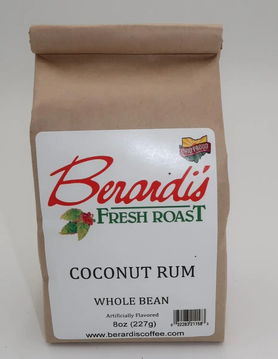 Berardi's Fresh Roast Coconut Rum Whole Bean Coffee 8oz Bag