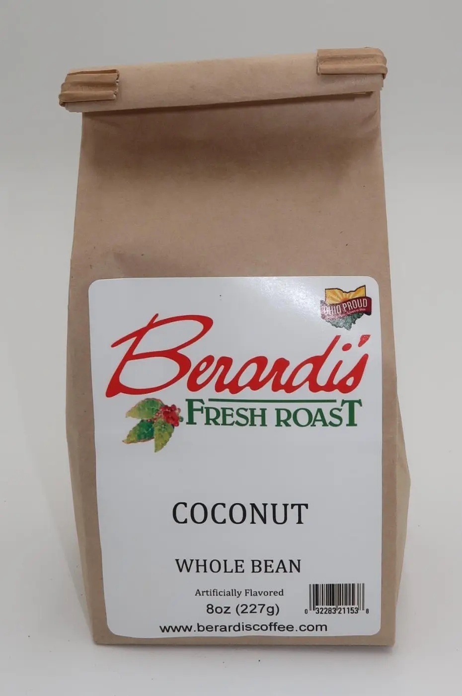 Berardi's Fresh Roast Coconut Whole Bean Coffee 8oz Bag
