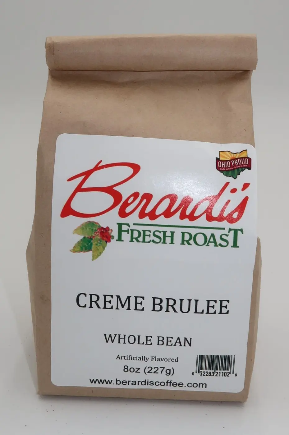 Berardi's Fresh Roast Creme Brulee Whole Bean Coffee 8oz Bag