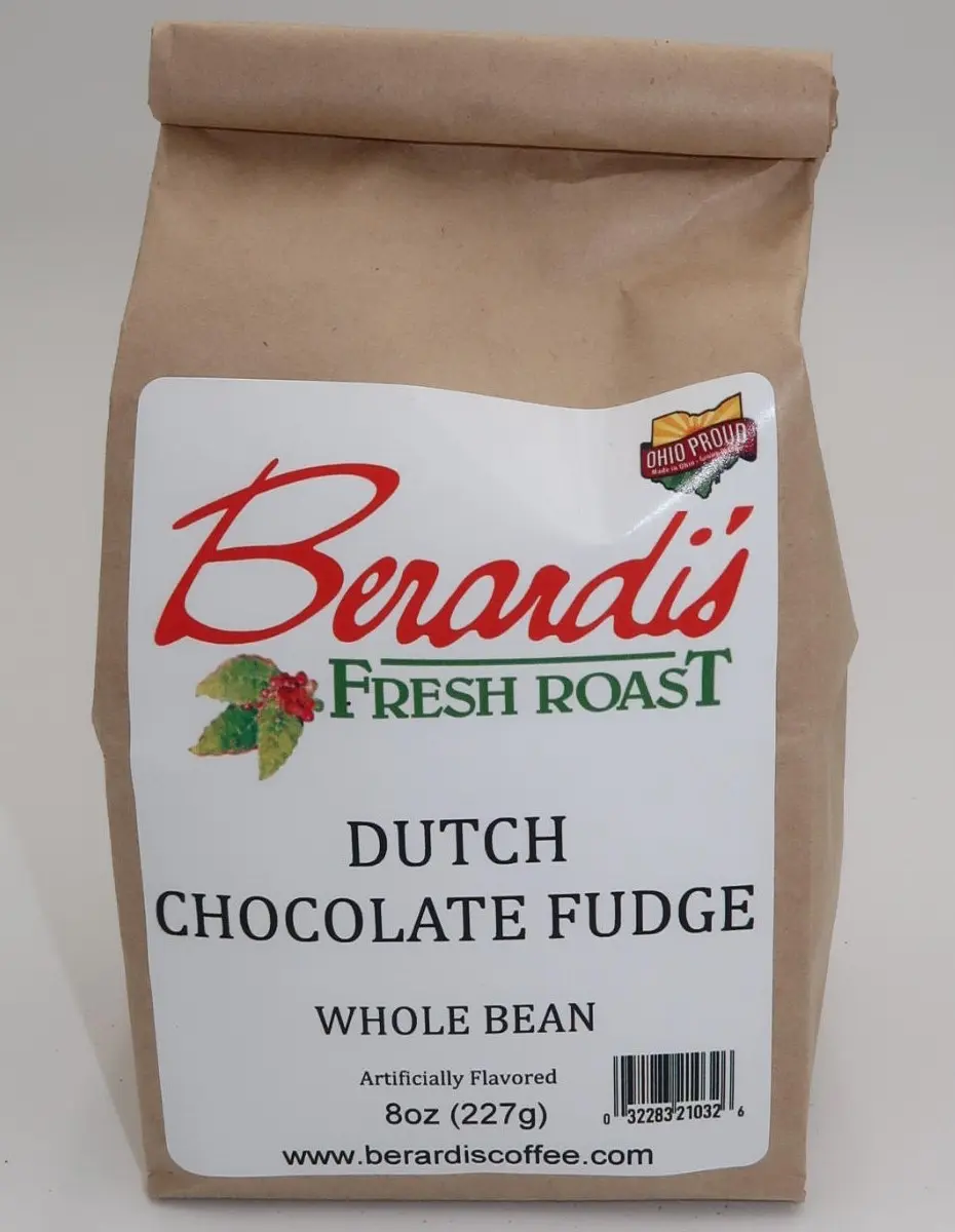 Berardi's Fresh Roast Dutch Chocolate Fudge Whole Bean Coffee 8oz Bag