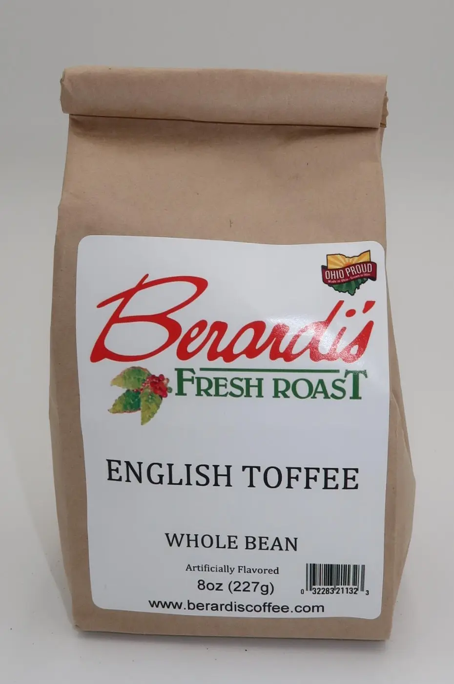 Berardi's Fresh Roast English Toffee Whole Bean Coffee 8oz Bag