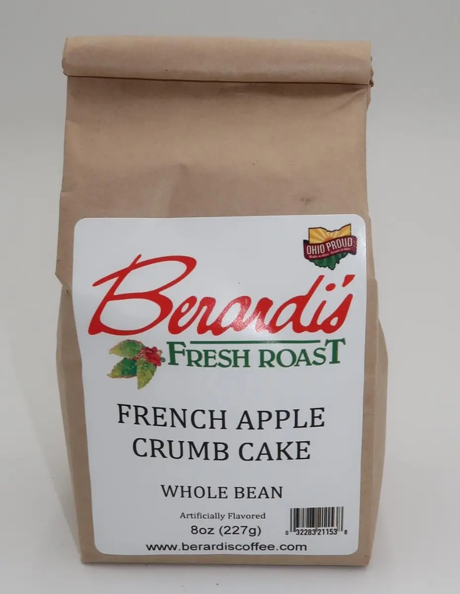 Berardi's Fresh Roast French Apple Crumb Cake Whole Bean Coffee 8oz Bag