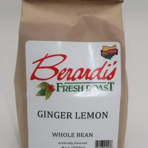 Berardi's Fresh Roast Ginger Lemon Whole Bean Coffee 8oz Bag