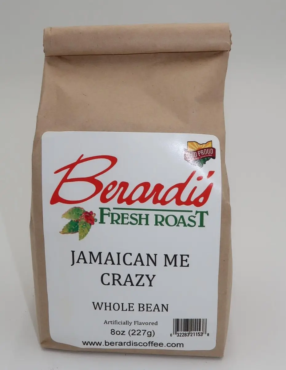 Berardi's Fresh Roast Jamaican Me Crazy Whole Bean Coffee 8oz Bag