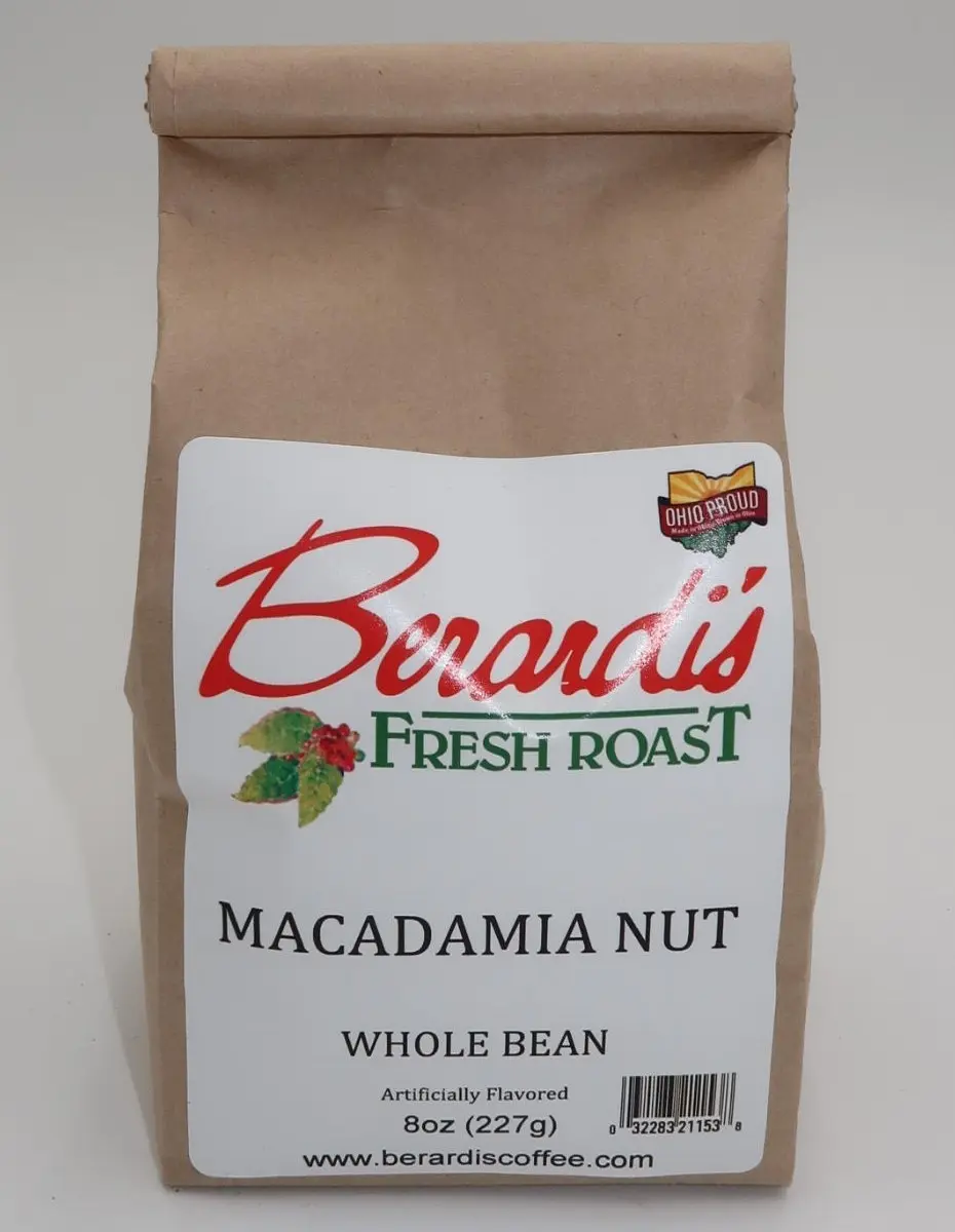 Berardi's Fresh Roast Macadamia Nut Whole Bean Coffee 8oz Bag