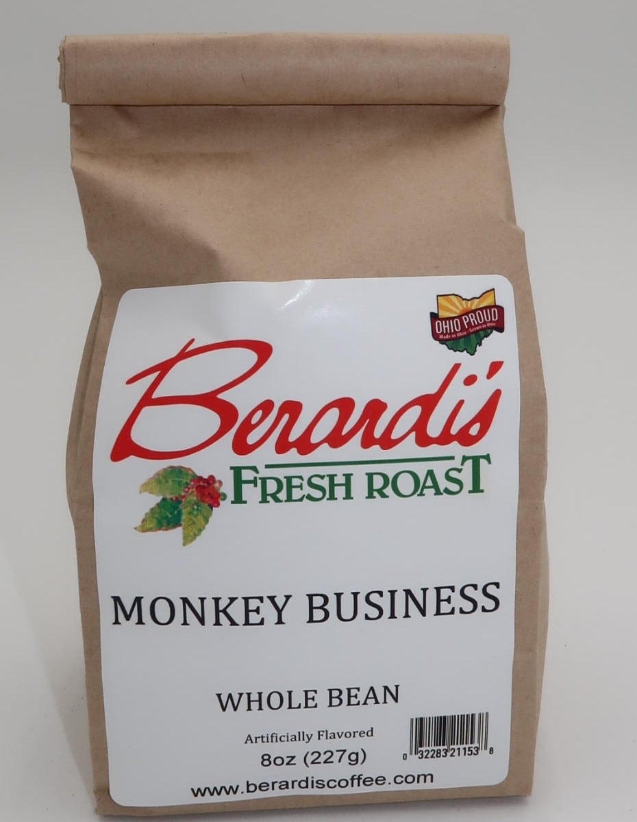 Berardi's Fresh Roast Monkey Business Whole Bean Coffee 8oz Bag