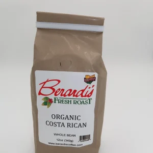 Berardi's Fresh Roast Organic Costa Rican Whole Bean Coffee 12oz Bag