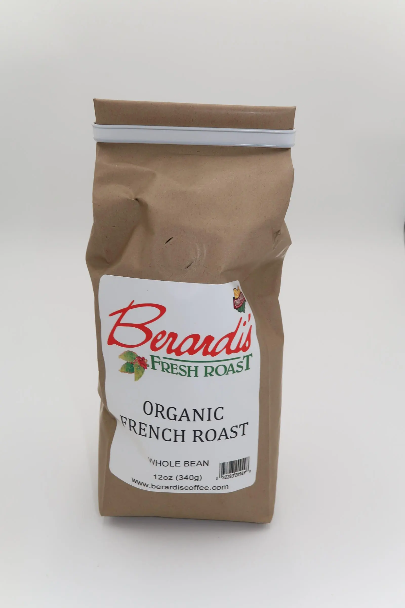 Berardi's Fresh Roast Organic French Roast Whole Bean Coffee 12oz Bag