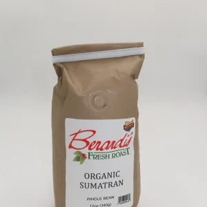 Berardi's Fresh Roast Organic Sumatran Whole Bean Coffee 12oz Bag