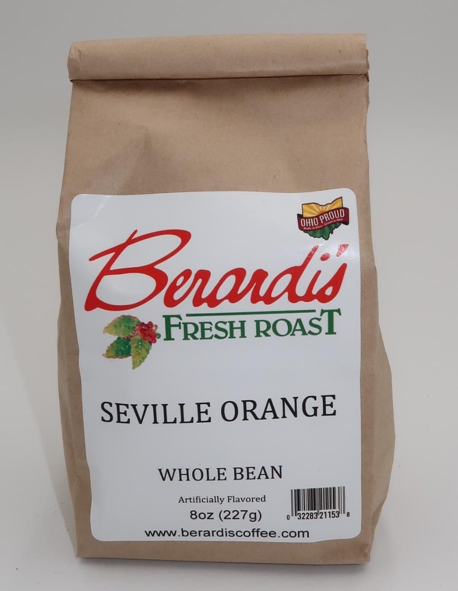 Berardi's Fresh Roast Seville Orange Whole Bean Coffee 8oz Bag