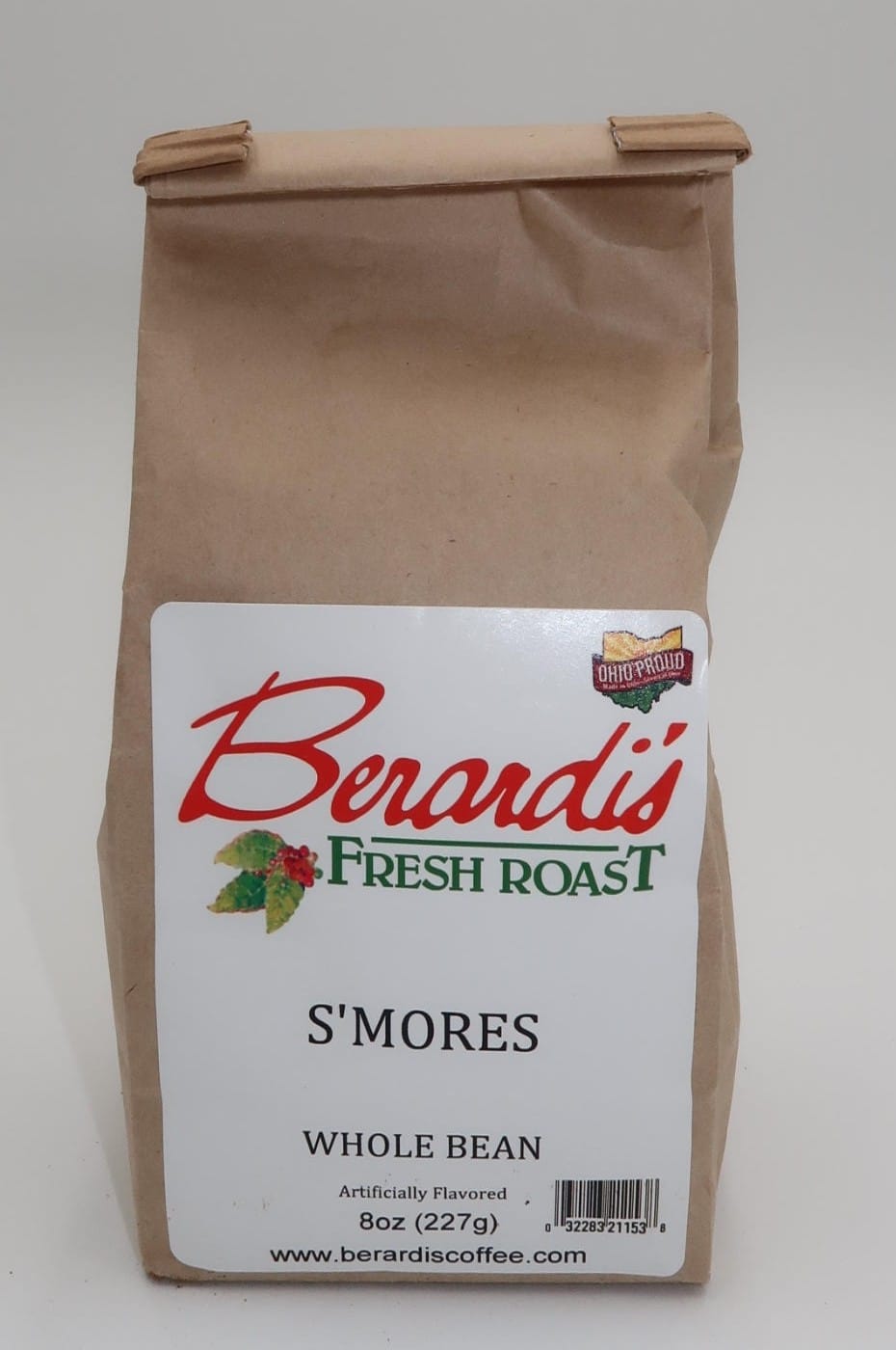 Berardi's Fresh Roast S'mores Whole Bean Coffee 8oz Bag