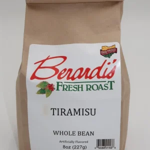 Berardi's Fresh Roast Tiramisu Whole Bean Coffee 8oz Bag
