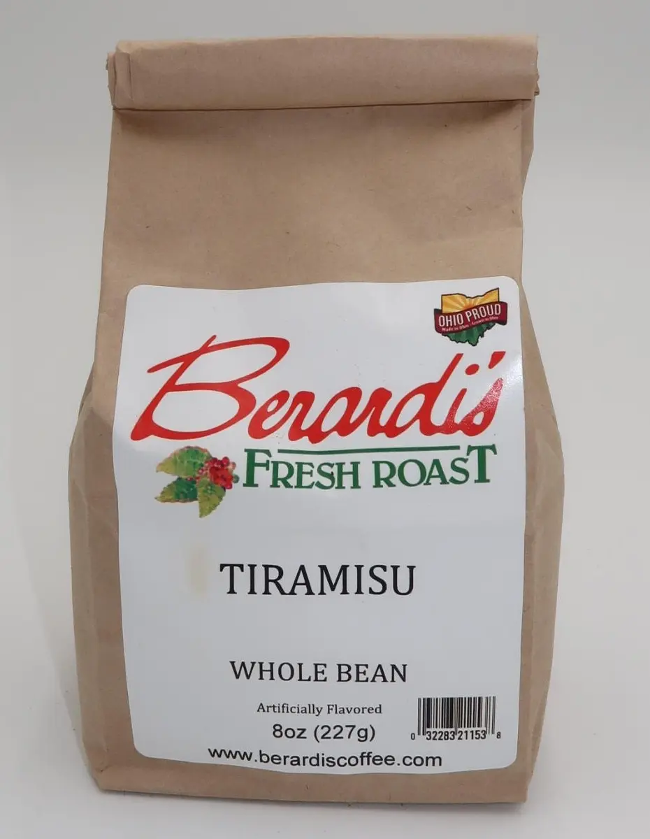 Berardi's Fresh Roast Tiramisu Whole Bean Coffee 8oz Bag