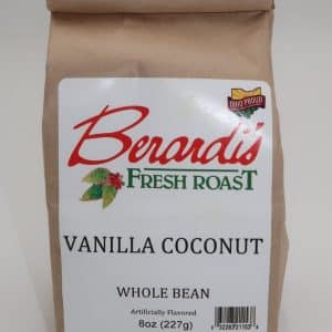 Berardi's Fresh Roast Vanilla Coconut Whole Bean Coffee 8oz Bag