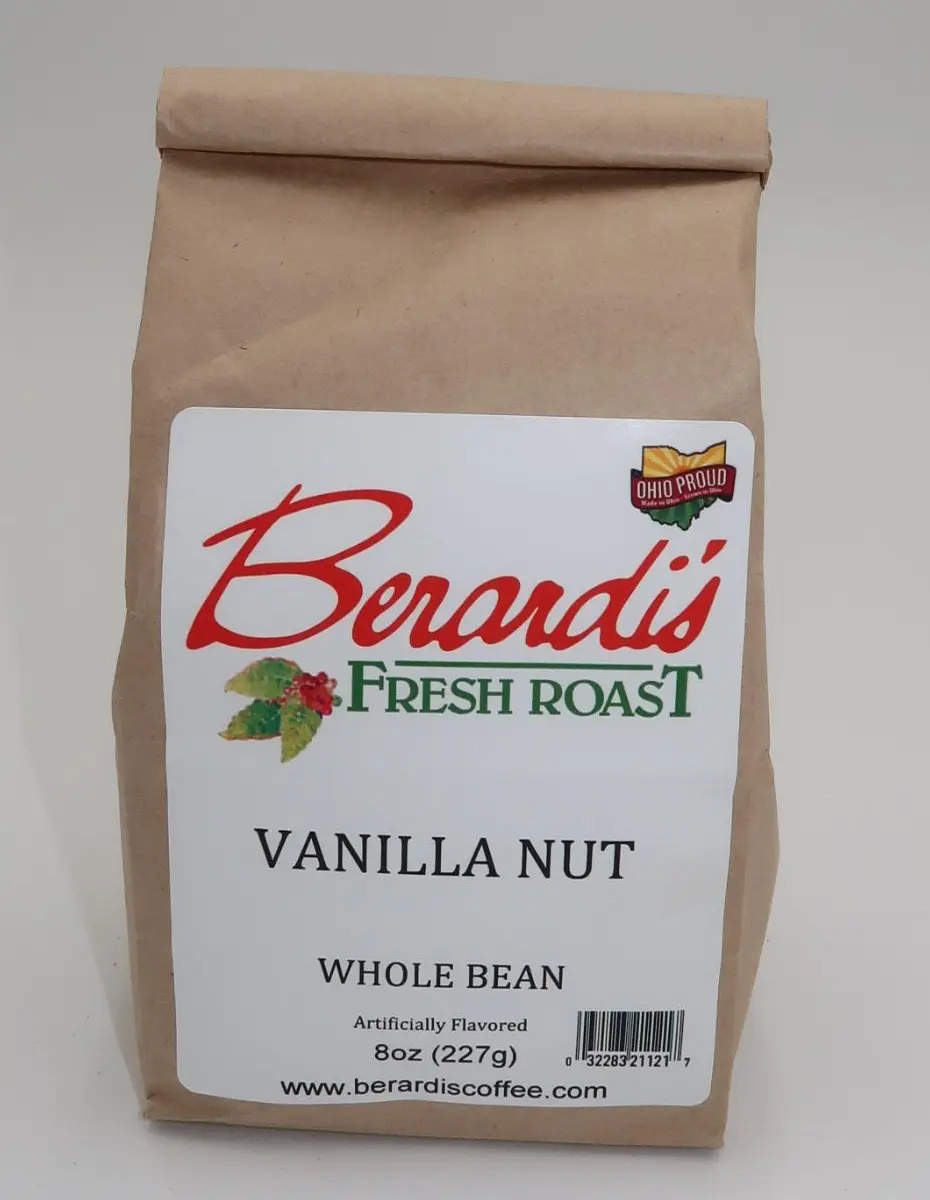 Berardi's Fresh Roast Vanilla Nut Whole Bean Coffee 8oz Bag