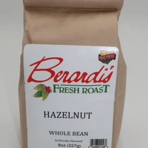 Berardi's Fresh Roast Hazelnut Whole Bean Coffee 8oz Bag