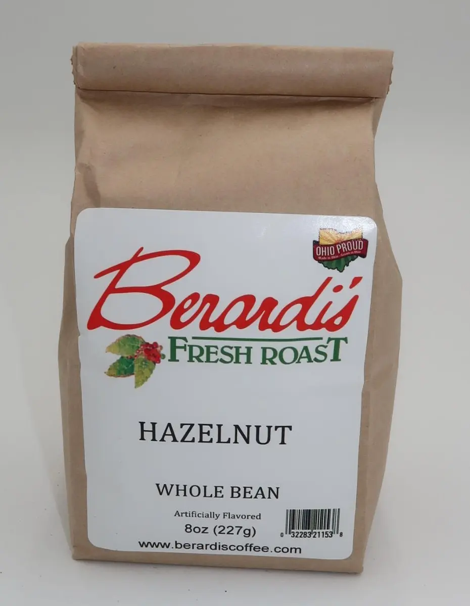 Berardi's Fresh Roast Hazelnut Whole Bean Coffee 8oz Bag